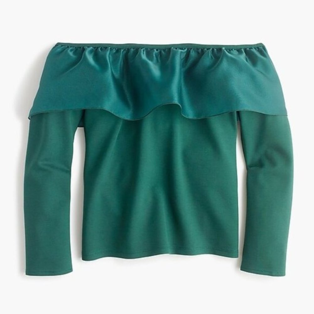 J. crew Organza ruffle top